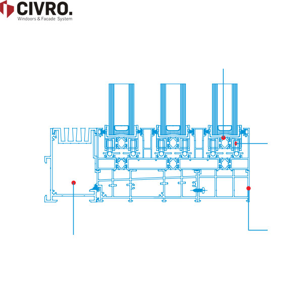 Cua Di Truot Civro Orama 3 Ray Ud207ss A 2
