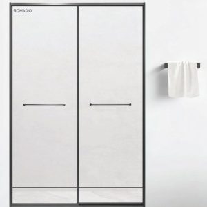 Hình ảnh Vách Ngăn Phòng Tắm Hai Cánh Mở Trượt