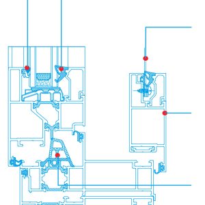 Mặt Cắt Kĩ Thuật Cửa Sổ Quay Ra Ngoài