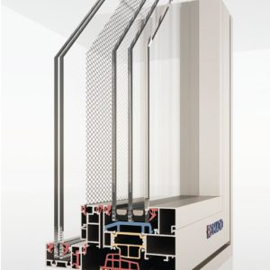 Thanh Profile Cửa Sổ Mở Quay Vào Trong Lưới Chống Muỗi Hệ 100 1
