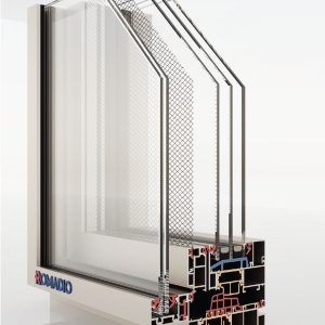 Thanh Profile Cửa Sổ Mở Quay Vào Trong Lưới Chống Muỗi Hệ 100