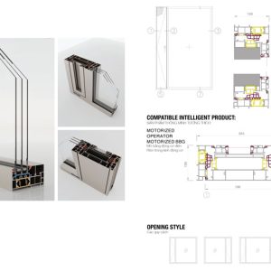Thanh Profile Cửa Sổ Mở Vô Cực Tích Hợp Lưới Chống Muỗi Hệ 100 3