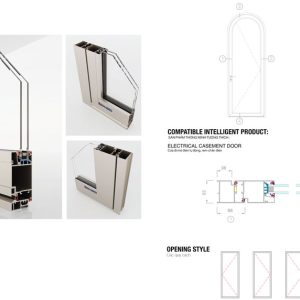 Thanh Profile Cửa đi Mở Quay Ra Ngoài Hệ 55 3