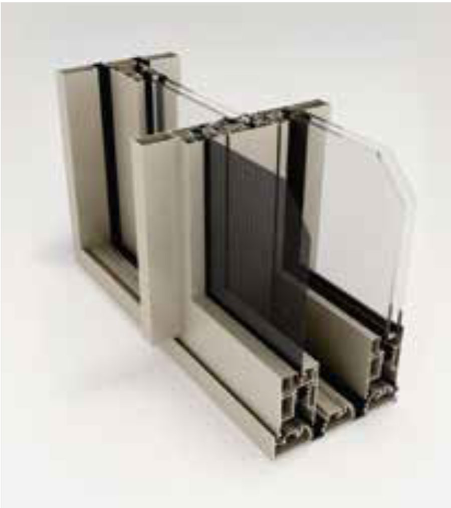 Thanh Profile Cửa đi Trượt Nâng 3 Ray