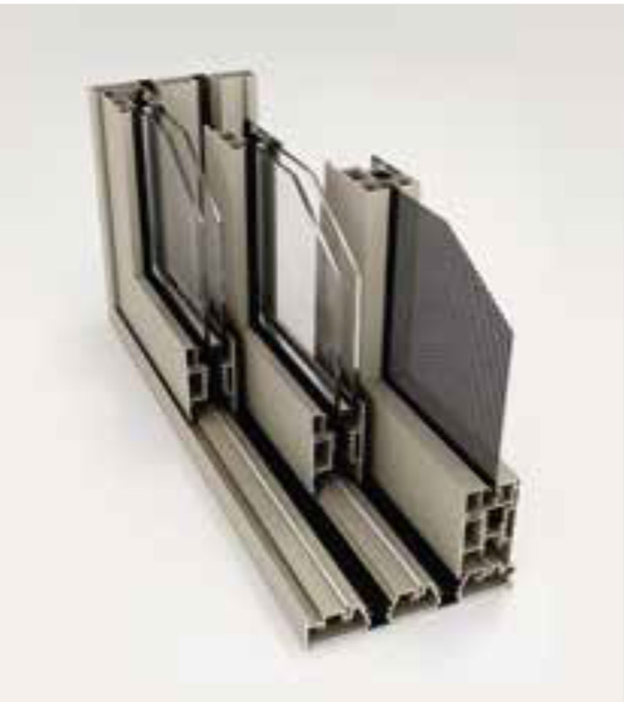 Thanh Profile Cửa đi Trượt Nâng 3 Ray