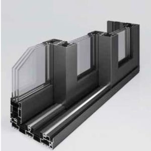 Thanh Profile Cửa đi Trượt Nâng 3 Ray