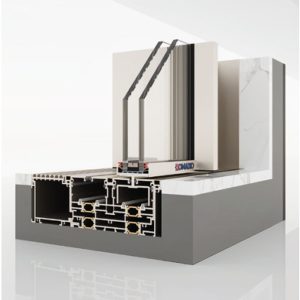 Thanh Profile Cửa đi Trượt Siêu Mỏng Ray ẩn Hệ 19 2