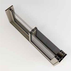 Thanh Profile Cửa đi Trượt Tích Hợp Lưới Chống Con Trùng